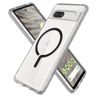 Pouzdro Spigen Ultra Hybrid OneTap Ring s MagSafe pro Google Pixel 7A - černé