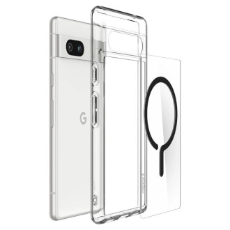 Pouzdro Spigen Ultra Hybrid OneTap Ring s MagSafe pro Google Pixel 7A - černé