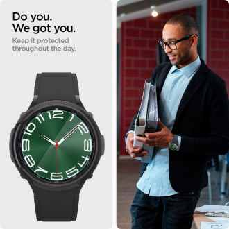Tvrzené sklo Spigen Glas.tR EZ Fit pro Samsung Galaxy Watch 6 Classic (47 mm) - 2 ks.