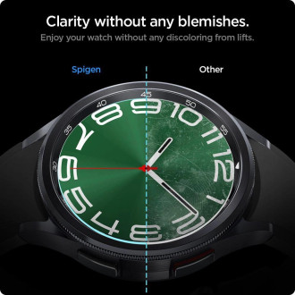 Tvrzené sklo Spigen Glas.tR EZ Fit pro Samsung Galaxy Watch 6 Classic (47 mm) - 2 ks.