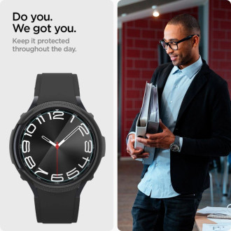 Tvrzené sklo Spigen Glas.tR EZ Fit pro Samsung Galaxy Watch 6 Classic (43 mm) - 2 ks.