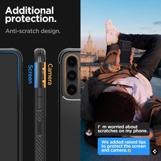 Pouzdro Spigen Rugged Armor pro Samsung Galaxy S23 FE - matné černé