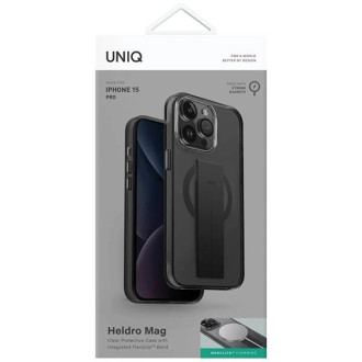 Uniq Heldro Mag Magclick Nabíjecí pouzdro pro iPhone 15 Pro - černé
