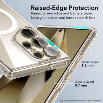 Pouzdro ESR Classic Hybrid Halolock s MagSafe pro Samsung Galaxy S24 Ultra - průhledné