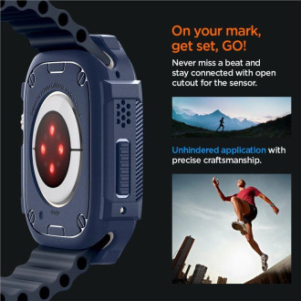 Pouzdro Spigen Rugged Armor pro Apple Watch Ultra 1/2 (49 mm) - tmavě modrá
