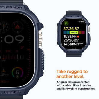 Pouzdro Spigen Rugged Armor pro Apple Watch Ultra 1/2 (49 mm) - tmavě modrá