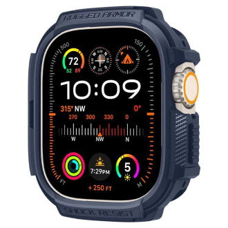 Pouzdro Spigen Rugged Armor pro Apple Watch Ultra 1/2 (49 mm) - tmavě modrá