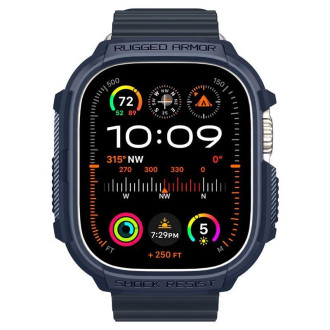 Pouzdro Spigen Rugged Armor pro Apple Watch Ultra 1/2 (49 mm) - tmavě modrá