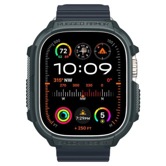 Pouzdro Spigen Rugged Armor pro Apple Watch Ultra 1 / 2 (49 mm) - tmavě zelené