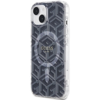 Guess IML GCube MagSafe pouzdro pro iPhone 15 / 14 / 13 - černé