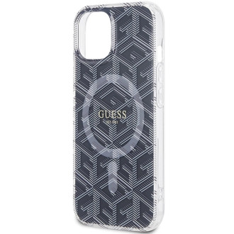 Guess IML GCube MagSafe pouzdro pro iPhone 15 / 14 / 13 - černé