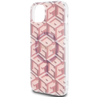 Guess IML GCube MagSafe pouzdro pro iPhone 15 / 14 / 13 - růžové
