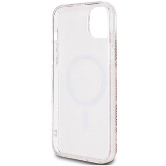 Guess IML GCube MagSafe pouzdro pro iPhone 15 / 14 / 13 - růžové