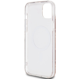 Guess IML GCube MagSafe pouzdro pro iPhone 15 / 14 / 13 - hnědé