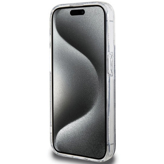 Pouzdro Guess IML GCube MagSafe pro iPhone 15 Pro Max - černé