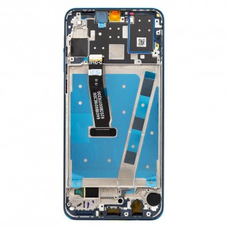 Huawei  P30 Lite LCD Display + Dotyková Deska + Přední Kryt Blue (pro 48MP foto)