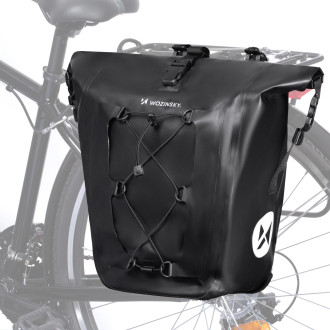 Wozinsky waterproof bicycle bag trunk pannier 25l black (WBB24BK)