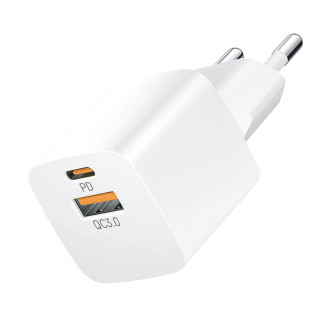 Wozinsky CMWCW 20W USB-C / USB-A nástěnná nabíječka - bílá