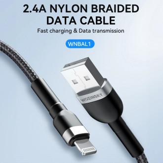 Wozinsky WNBAL1 USB-A / Lightning 2,4A kabel 1 m - černý