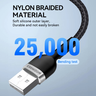 Wozinsky WNBAL1 USB-A / Lightning 2,4A kabel 1 m - černý