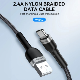 Wozinsky WNBAC1 kabel USB-A / USB-C 2,4A 1 m - černý