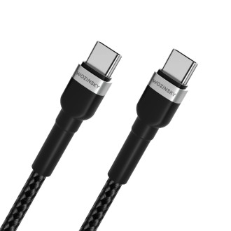 Wozinsky WNBCC1 USB-C / USB-C PD 65W kabel 1 m - černý