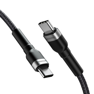 Wozinsky WNBCC2 USB-C / USB-C PD 65W kabel 2 m - černý