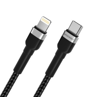 Wozinsky WNBCL1 Lightning / USB-C PD 30W kabel 1 m - černý