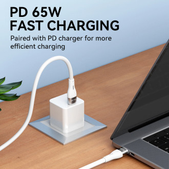 Wozinsky WSTCC2 USB-C / USB-C PD 65W kabel 2 m - bílý