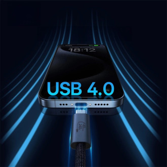 Baseus CB000068 USB-C - USB-C kabel 240W PD 8K 60Hz 1m - černý