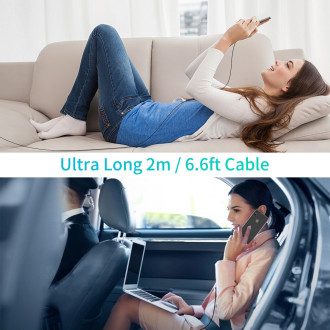 Choetech IP0041 USB-C / Lightning MFi 480Mb/s 3A 2m kabel - černý
