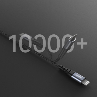 Choetech IP0041 USB-C / Lightning MFi 480Mb/s 3A 2m kabel - černý