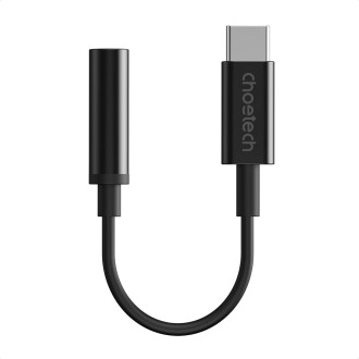 Choetech AUX003 USB-C / DC 3,5mm audio adaptér - černý