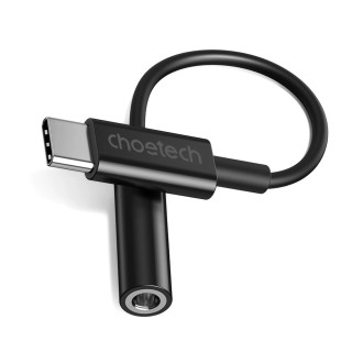 Choetech AUX003 USB-C / DC 3,5mm audio adaptér - černý
