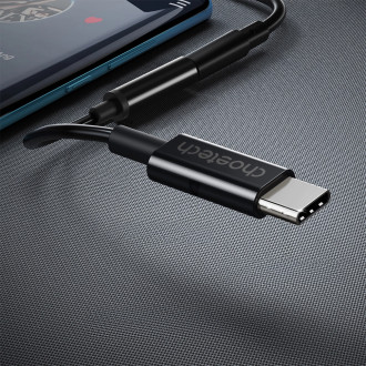 Choetech AUX003 USB-C / DC 3,5mm audio adaptér - černý
