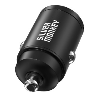 Silver Monkey PD-CPCT30-SM 30W 1x USB-C PD nabíječka do auta - černá