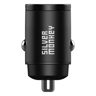 Silver Monkey PD-CPCT30-SM 30W 1x USB-C PD nabíječka do auta - černá