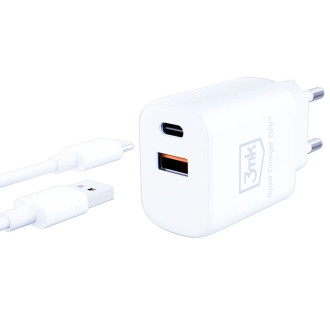 3MK HyperCharger 20W 1xUSB-C + 1xUSB-A PD / QC charger