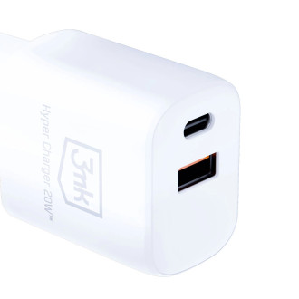 3MK HyperCharger 20W 1xUSB-C + 1xUSB-A PD / QC charger