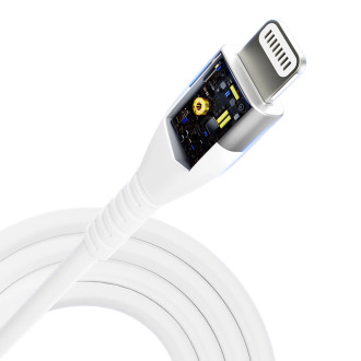 3MK HyperSilicone MFI USB-C / Lightning cable white 1m 20W 3A