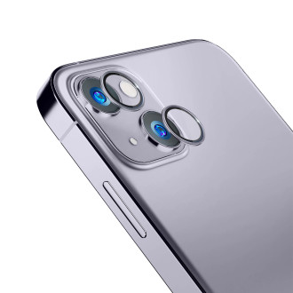 Sklo fotoaparátu pro iPhone 14 9H pro objektiv 3mk Lens Protection Pro série - fialové