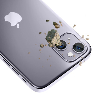 Sklo fotoaparátu pro iPhone 14 9H pro objektiv 3mk Lens Protection Pro série - fialové
