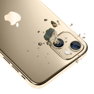 Sklo fotoaparátu pro iPhone 14 9H pro objektiv 3mk Lens Protection Pro série - zlaté