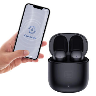Bezdrátová Bluetooth sluchátka do uší 3mk FlowBuds - černá