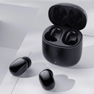 Bezdrátová Bluetooth sluchátka do uší 3mk FlowBuds - černá