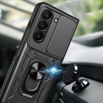 Custodia Hybrid Armor Camshield per Z Fold 5 5G con protezione per fotocamera - nera