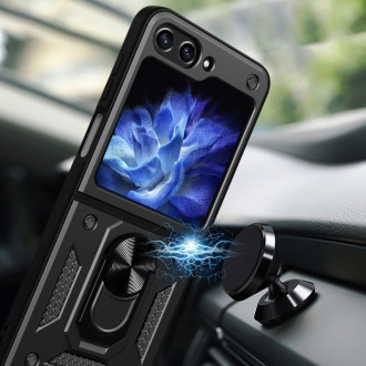 Custodia Hybrid Armor Camshield per Z Flip 5 5G con protezione per fotocamera - rosa