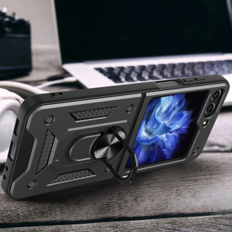 Custodia Hybrid Armor Camshield per Z Flip 5 5G con protezione per fotocamera - rosa
