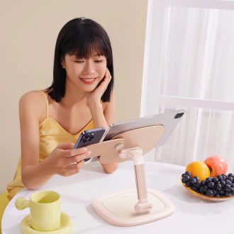 Supporto regolabile per tablet/telefono Baseus Seashell Series - rosa