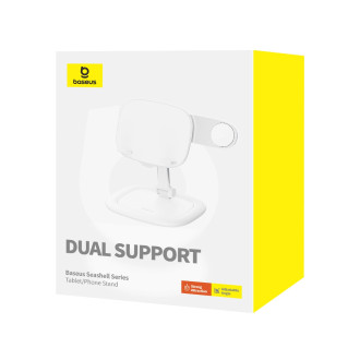 Supporto per tablet regolabile serie Baseus Seashell - bianco